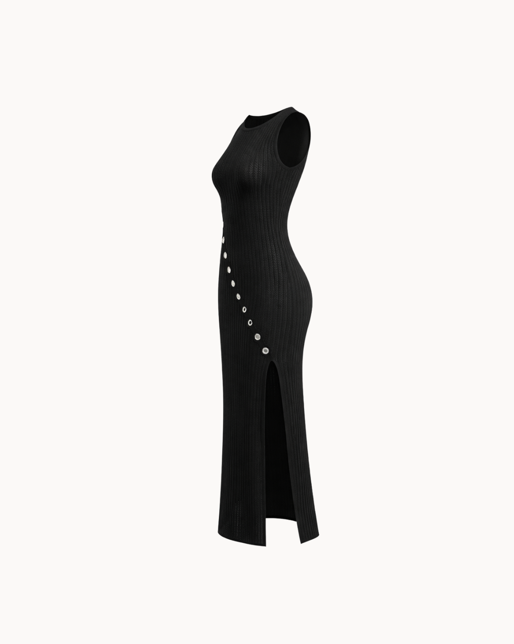 Cleo Sculpt Dress - Noir