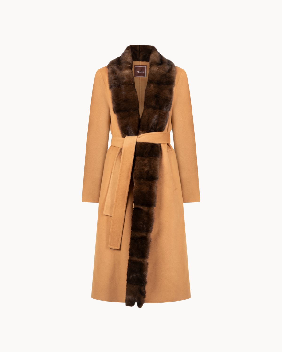 Alima Sculpted Cashmere Coat