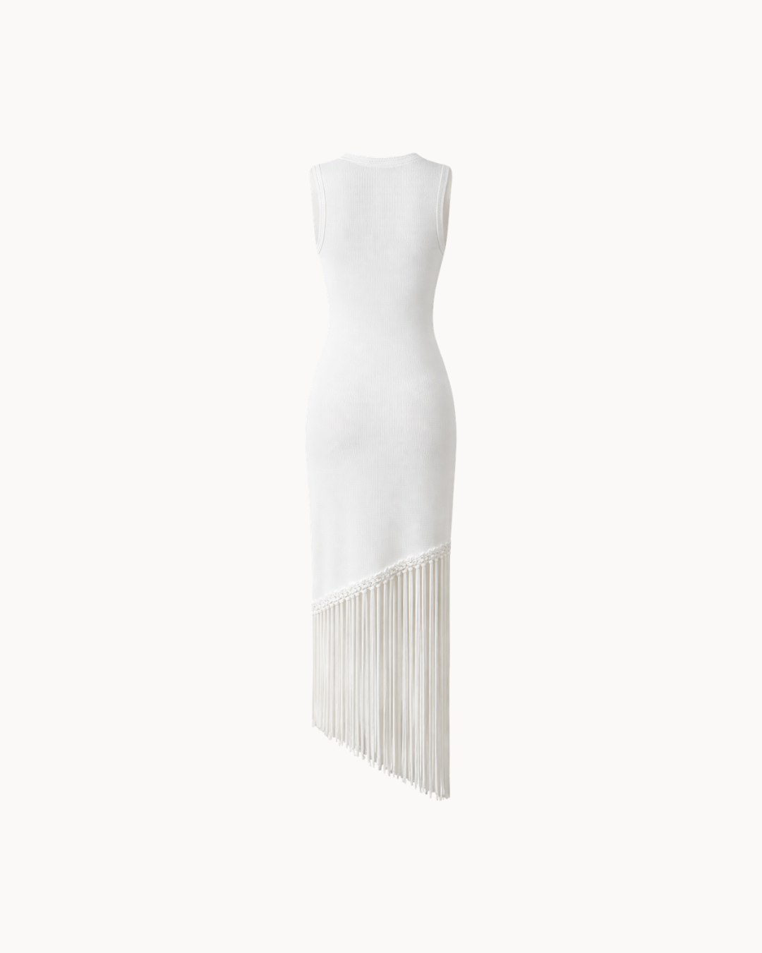 Robe frangée Paloma - Ivoire