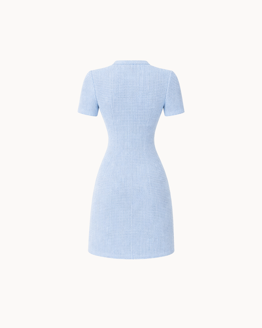 Céleste Tweed Mini Dress - Sky