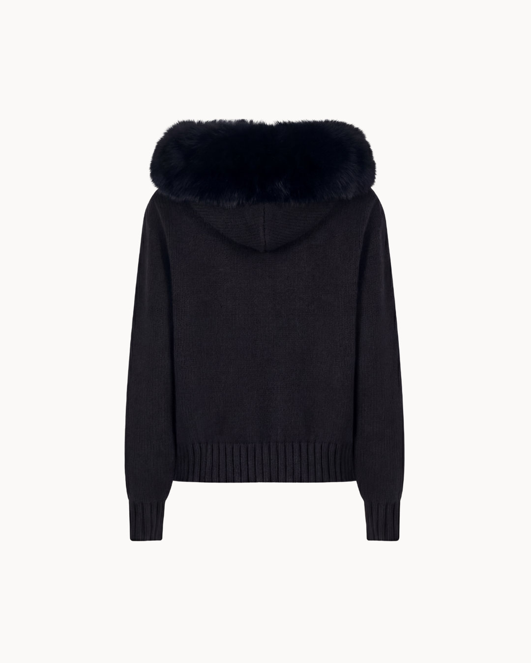 Faux Fur Jacket - Black