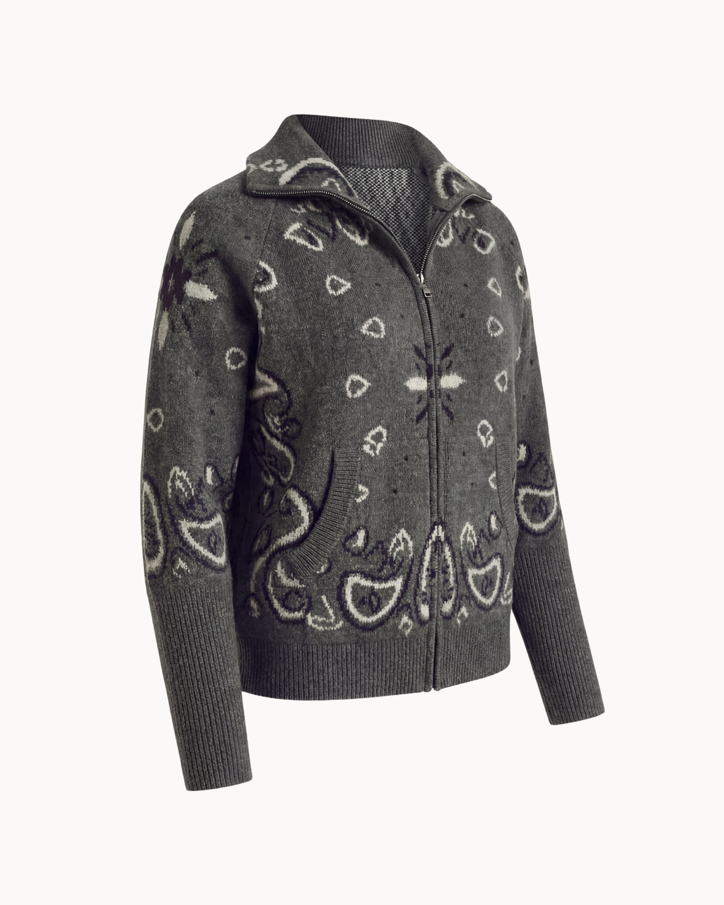 Adelé Heritage Knit – Shadow Grey