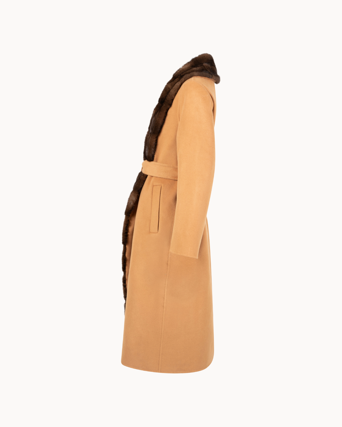 Alima Sculpted Cashmere Coat