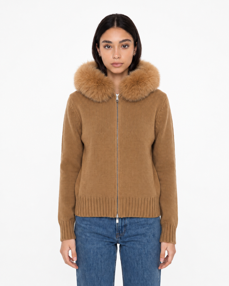Veste en Fausse Fourrure